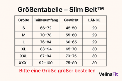 VelinaFit™ Slim Belt – Formende Taille &amp; Stütze für den Alltag