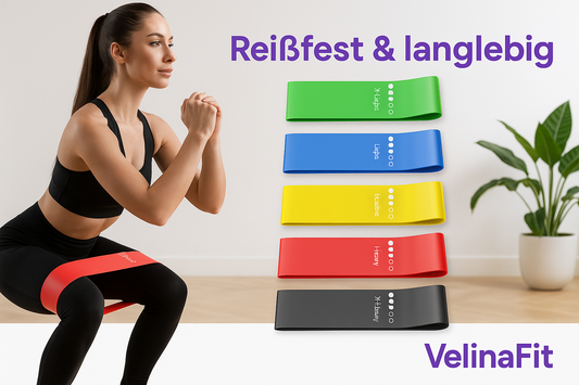 VelinaFit™ Widerstandsbänder Set – Premium Fitness Bänder - glowgazze 